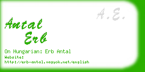 antal erb business card